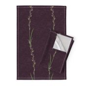Wild Grasses Stripe-Aubergine-L