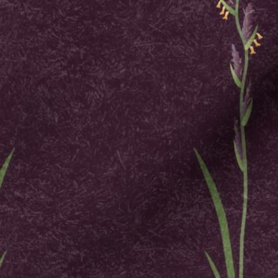 Wild Grasses Stripe-Aubergine-L