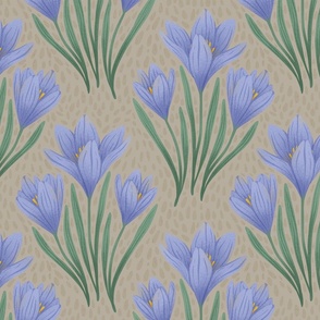 Crocus Beauty: Clean and Serene Pattern, M