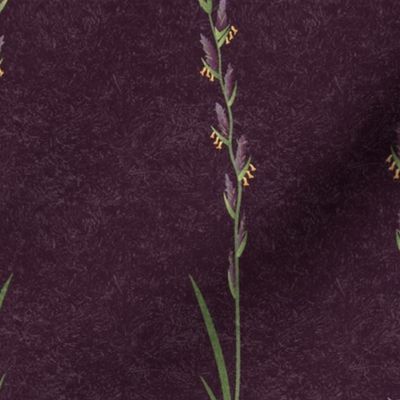 Wild Grasses Stripe-Aubergine-M