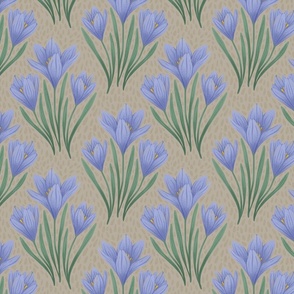 Crocus Beauty: Clean and Serene Pattern, S