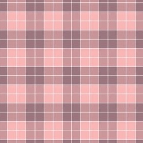 mini pink and purple checker plaid 