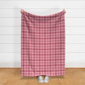 pink valentine's day tartan plaid / medium