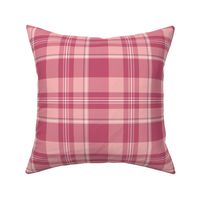 pink valentine's day tartan plaid / medium