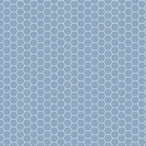blue geometric honeycomb small
