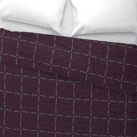 Wild Grasses Windowpane Check-Aubergine-S