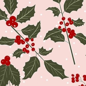 Large / Holly Christmas Floral