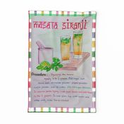 Indian Beverage recipe/Analog watercolor painting