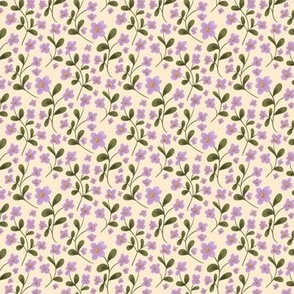 Purple Florals - 4x4