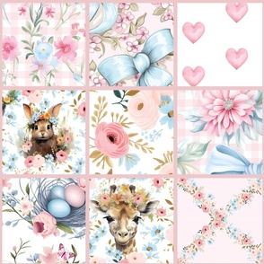 Budding Blooms & Baby Buddies – Pink Borders Wallpaper 