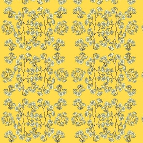 FLOWERS - 3 - 1990  multi simple yellow