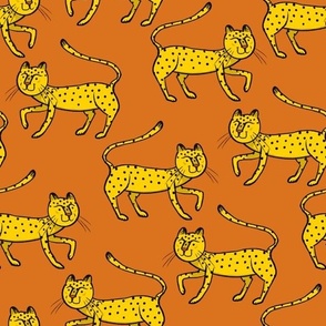 Cheetahs on Copper - Zoo Map Coordinate - Medium