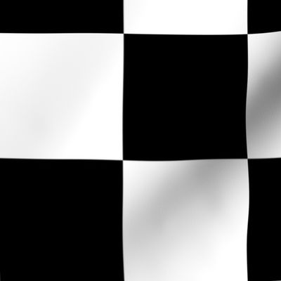 Checkerboard - Black and White - Large