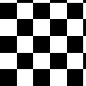 Checkerboard - Black and White - Large