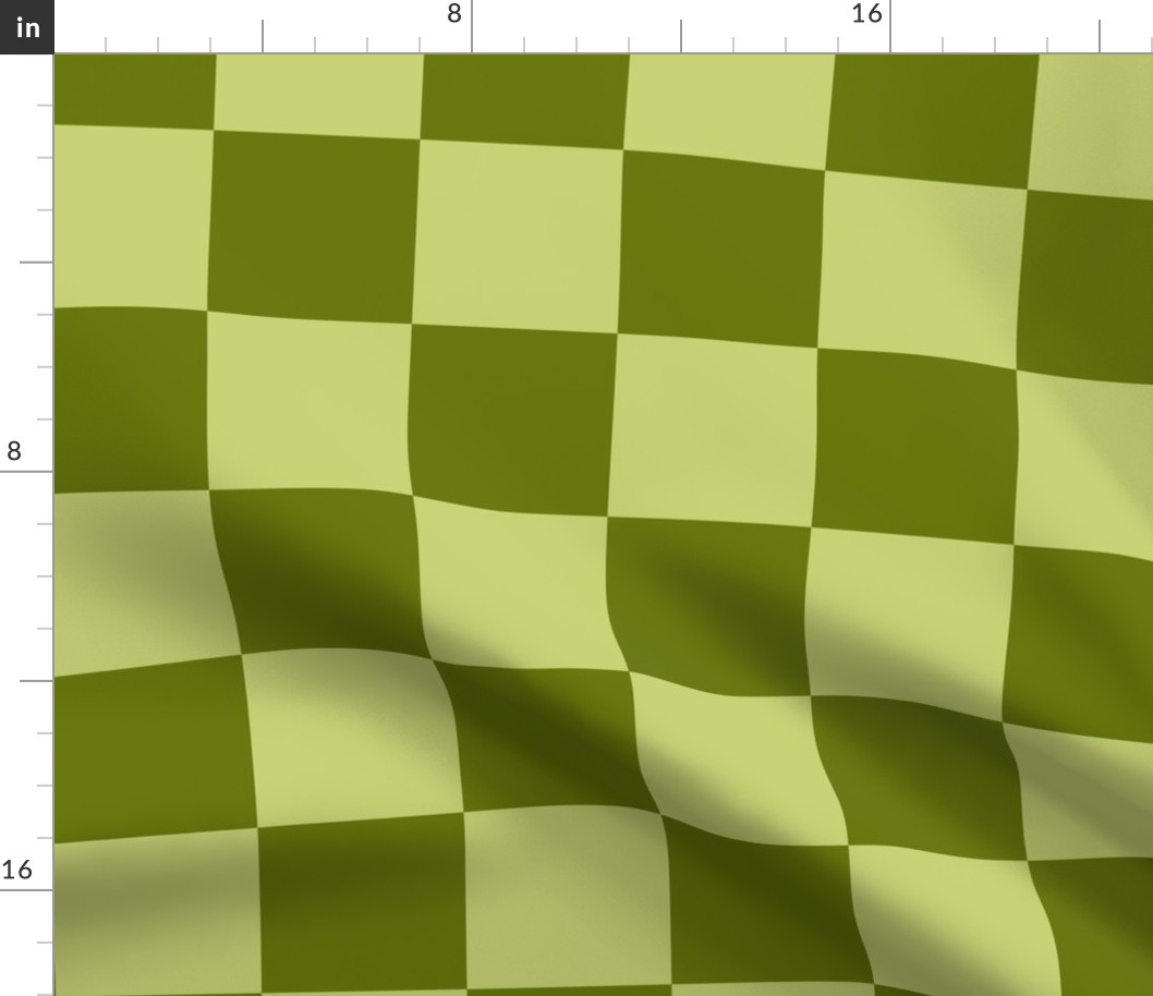 Checkerboard - Greens - Large