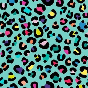 Leopard print mint multicoloured 