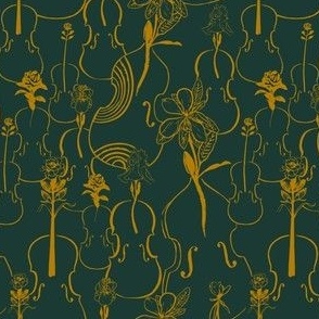 Botanical String Orchestra-Green/Yellow
