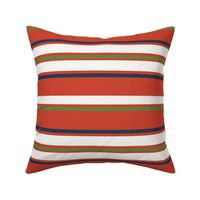 Hit The Slopes Textured Stripe Christmas Red Large
