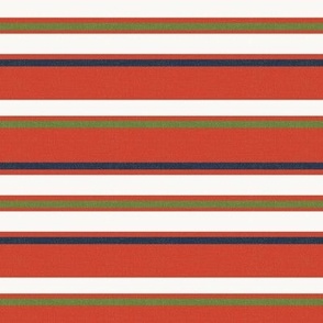 Hit The Slopes Textured Stripe Christmas Red Regular