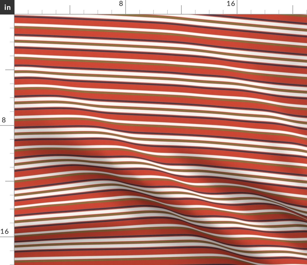 Hit The Slopes Textured Stripe Christmas Red Small