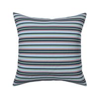 Hit The Slopes Textured Stripe Christmas Ice Blue Small