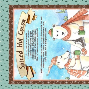 Spiced Hot Cocoa Tea Towel