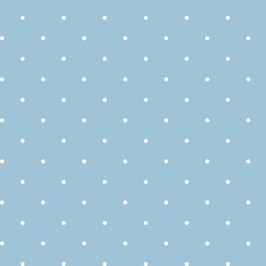 Snow Blue White Tiny dots Pattern