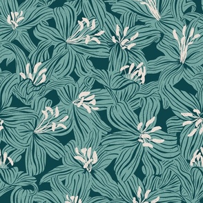 Lilies Grand Teal