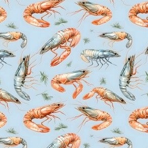 Pastel Dreams: A Shrimp's Elegance