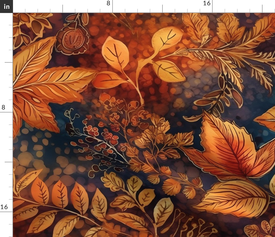 Fall foliage Batik 1