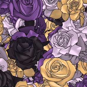 Large Nonbinary Pride Roses