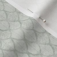 Textured Geometric Leaf - Light Grey (Small Scale)