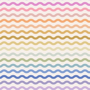 Pastel rainbow wave 