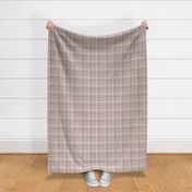 Plaid soft and cozy dusty brown