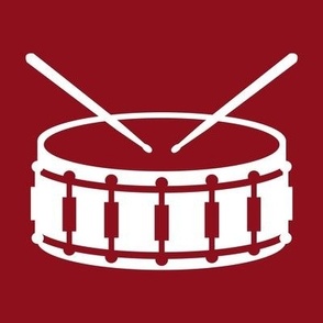 Snare Drum, Marching Band, Color Guard, High School Marching Band, College Marching Band, Drum & Bugle Corp, Drum Corps, Drumline, Drumsticks, School Spirit, Maroon & White, Crimson & White