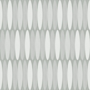 Elliptical Oval Geometric Pattern - Grey 