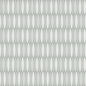 Elliptical Oval  Geometric Pattern - Grey