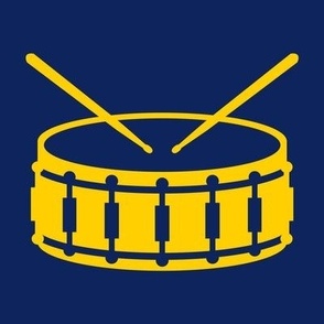 Snare Drum, Marching Band, Color Guard, High School Marching Band, College Marching Band, Drum & Bugle Corp, Drum Corps, Drumline, Drumsticks, School Spirit, Navy Blue & Gold, Maize & Blue