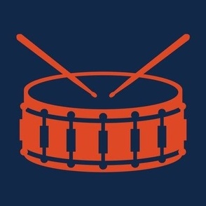 Snare Drum, Marching Band, Color Guard, High School Marching Band, College Marching Band, Drum & Bugle Corp, Drum Corps, Drumline, Drumsticks, School Spirit, Blue & Orange