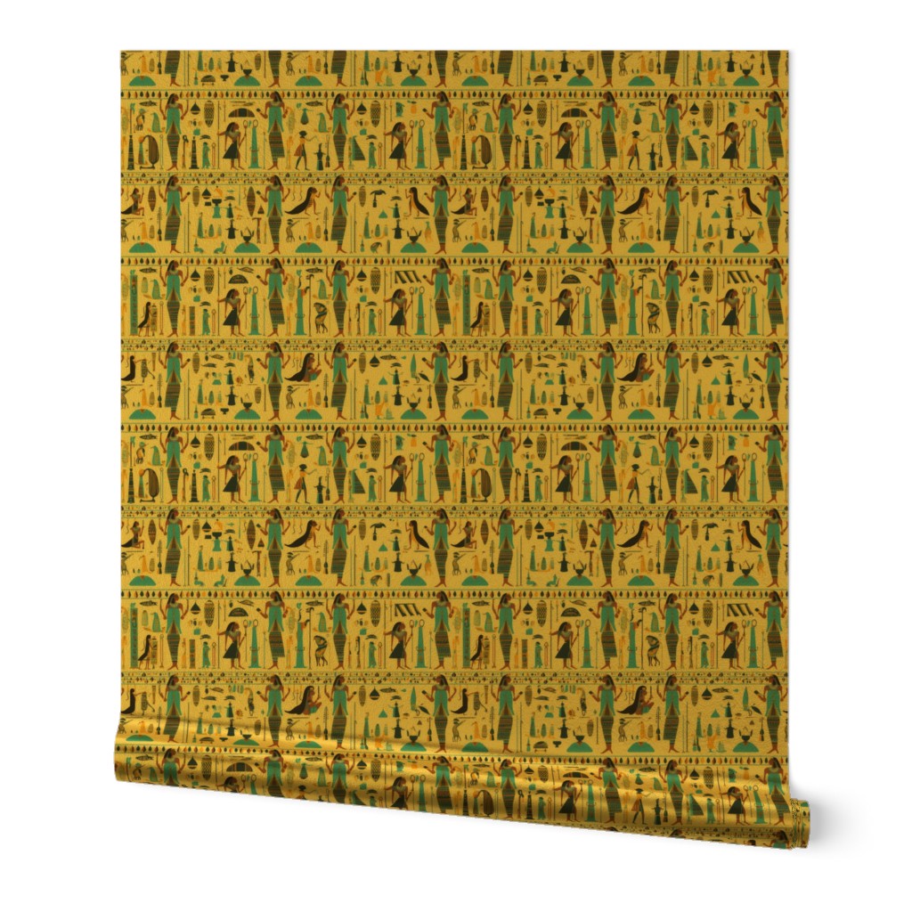 Nile Reverie Egyptian Hieroglyphics