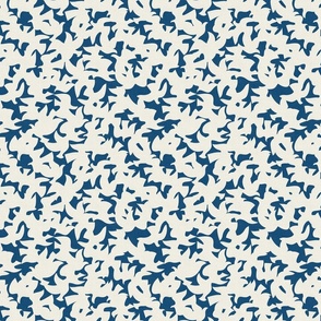 Modern Birds - Cut Outs on an Ocean Blue Background / Medium