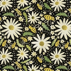 Daisies and bees. Non-Directional - Small scale