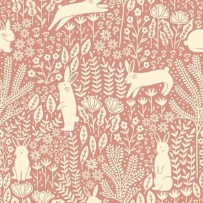 Rabbit Meadow - Dusty Pink (S)