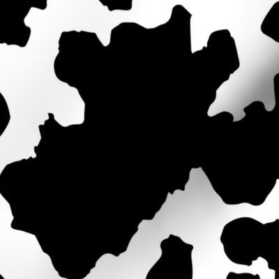  Cow Print Black & White