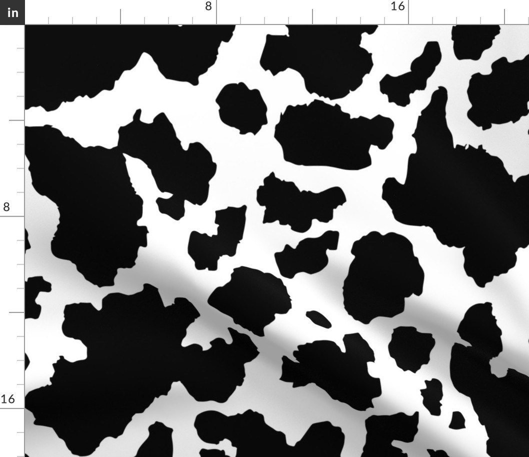  Cow Print Black & White