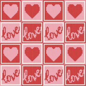 Love and Heart Valentine Cross Stitch (medium)