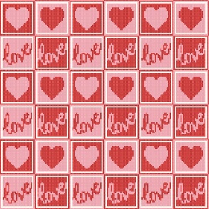 Love and Heart Valentine Cross Stitch (small)