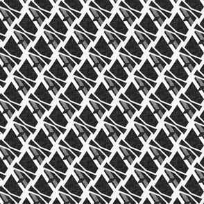 diagonal wires in black and white
