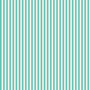 bright teal vibrant stripes / beach and swimming pool/ small scale
