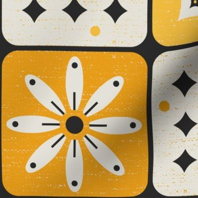 vintage kitchen tiles l mustard orange